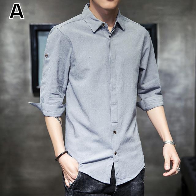 還元祭クーポン使える 綿麻シャツ 七分袖シャツ メンズ 夏 シャツ サマーファッション 開襟 シャツ 通勤 ストレッチ 大きいサイズありの通販はau Pay マーケット Matumoto