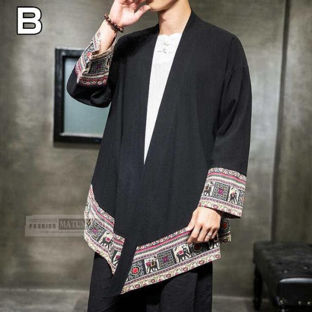 三太郎の日 カーディガン 甚平風 夏服 カジュアル メンズ グラデーション トップスメンズ 羽織 長袖 ゆったり おしゃれ 夏 秋新の通販はau Pay マーケット Matumoto