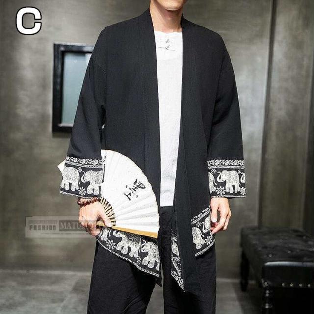 三太郎の日 カーディガン 甚平風 夏服 カジュアル メンズ グラデーション トップスメンズ 羽織 長袖 ゆったり おしゃれ 夏 秋新の通販はau Pay マーケット Matumoto