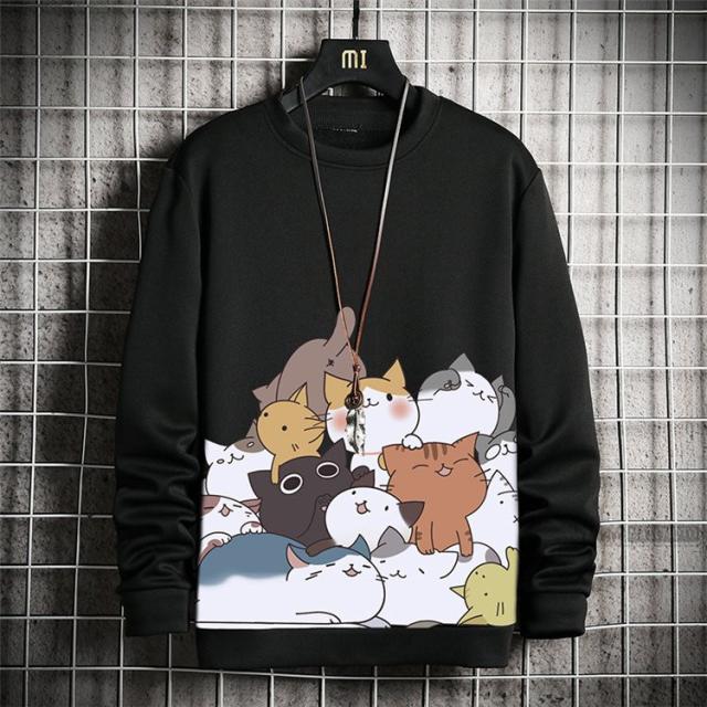 三太郎の日 Tシャツ メンズ 長袖tシャツ トップス インナー メンズtシャツ 猫柄 トレーナーメンズファッション 春秋服 新作の通販はau Pay マーケット Matumoto