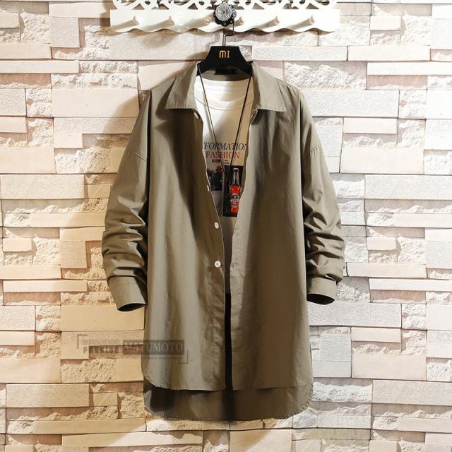 還元祭クーポン利用可 メンズ 長袖 カジュアルシャツ メンズ シャツ ロングシャツ長袖 かっこいい 秋服 トップス 春 夏 新作の通販はau Pay マーケット Matumoto