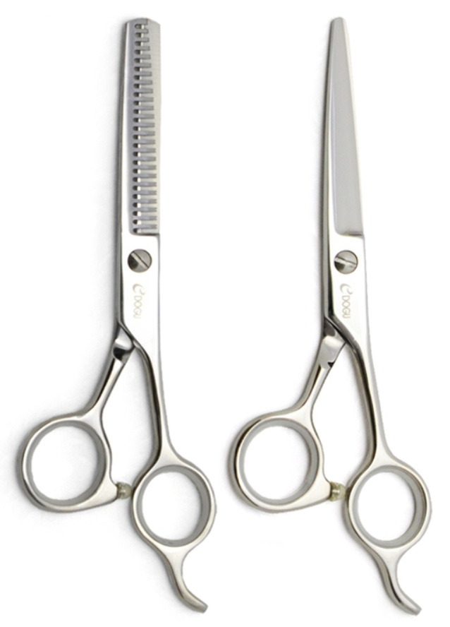 日本製 刃物鋼カット＆スキハサミセット（送料無料）髪切りバサミ カットバサミ made in japan スキバサミ big_bcの通販は