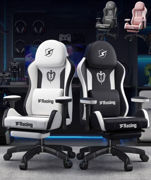 ゲーミングチェア オフィス テレワーク デスク オットマン リクライニング機能 ゲーミングチェア おしゃれ リクライニング オフィスチェア