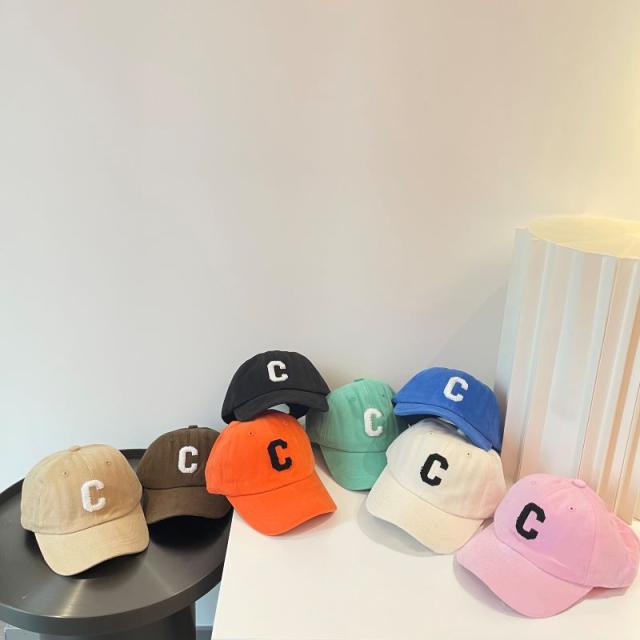 キッズ C ワッペンキャップ CAP（送料無料）ワッペン 帽子 レディース おしゃれ 女性 男性 男女兼用 スナップバック ロゴ メンズ アメカジ ストリート キャップ カジュアル カレッジキャップ CAP オールシーズン トレンド ローキャップ ベルト調節可 アウトドア キッズ