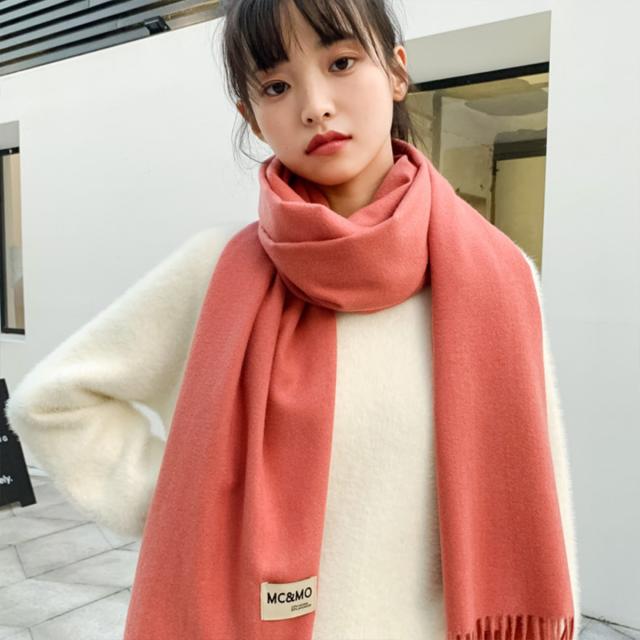 ストール マフラー Mcmo 25色 送料無料 レディース 大判ストール 無地 秋冬 かわいい フリンジ プレゼント ギフト 学生 ネックフォーマの通販はau Pay マーケット Eyelove Au Pay マーケット店