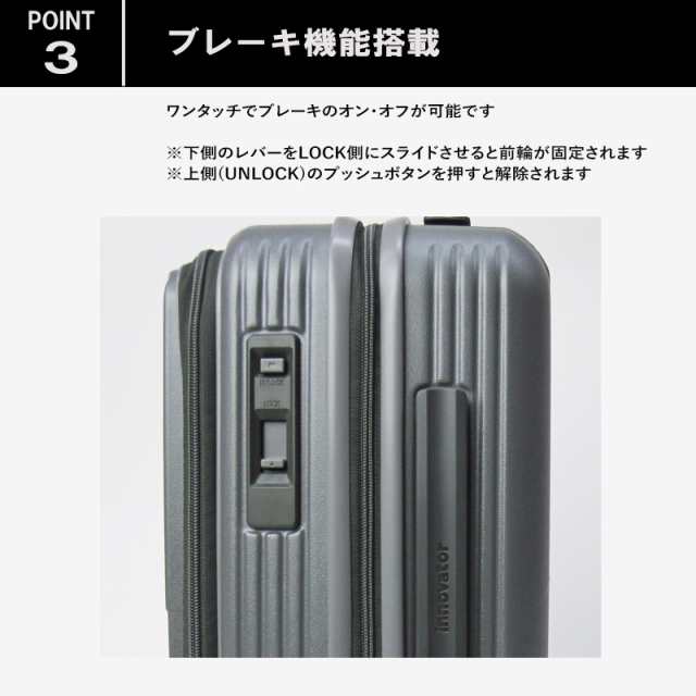 イノベーター スーツケース INV30 フロントオープンタイプ 機内