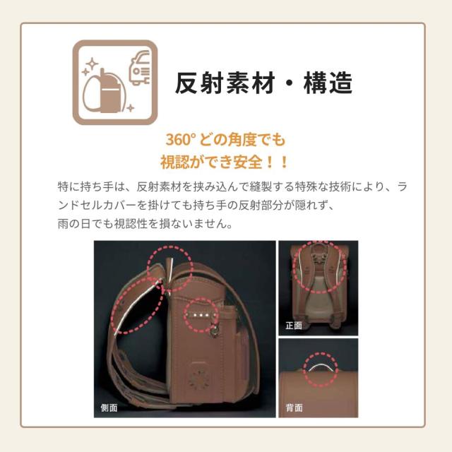 フィットちゃん ランドセル PET-043 プチジュエル 2027 e-QUB型 イーキューブ ミラくるっロック らくふわベルト 6年保証 ワンタッチロック 日本製 A4フラットファイル対応 女の子 かわいい パール ハート ピンク 紫 水色_9