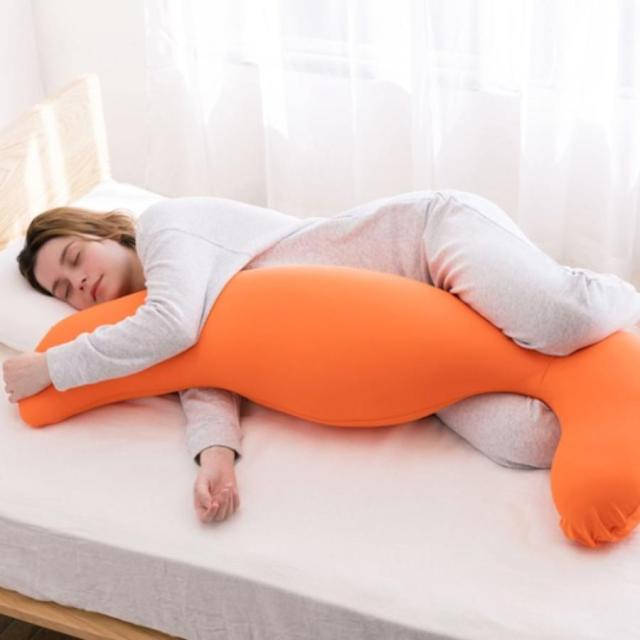 MOGU モグ 気持ちいい抱きまくら カバー付き 本体 カバー 抱きまくら 日本製 洗える ビーズクッション ビーズ 補充 枕 肩こり 大きい 大きめ ロング 気持ちいい抱き枕のカバー おしゃれ かわいい 妊婦 マタニティ 安眠枕 横向き枕 快眠枕_17