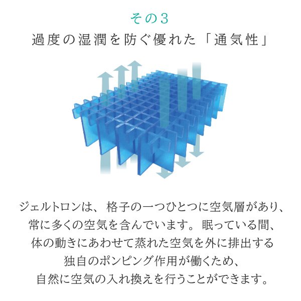 ジェルトロン GELTRON 枕 スーパーIIα アルファ 洗える 肩凝り 首こり まくら 高さ調節可能 体圧分散 日本製 ジェル ゲル カバー付 蒸れない 通気性 抜け毛対策_10