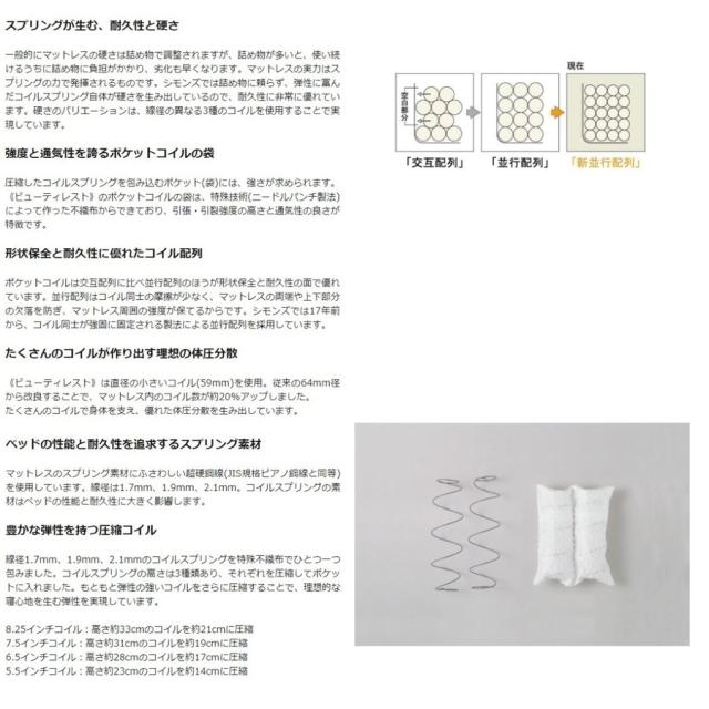 シモンズベッド 正規品 6.5インチ ニューフィット AB2112A クイーン マットレス Q ポケットコイル SIMMONS ビューティーレスト_3