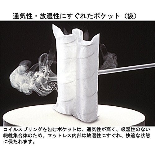 【開梱設置付】 日本ベッド 日本ベッド製造 マットレス シルキーポケット ウール入り ダブル ダブルサイズ D 正規品 ポケットコイル 日本製 SILKY ハード 11333 レギュラー 11334 ソフト 11335 11266 11267 11268 後継版 人気 おすすめ_3