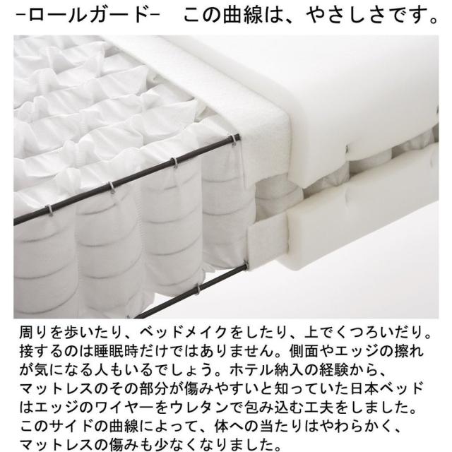 【開梱設置付】 日本ベッド 日本ベッド製造 マットレス シルキーポケット ウール入り ダブル ダブルサイズ D 正規品 ポケットコイル 日本製 SILKY ハード 11333 レギュラー 11334 ソフト 11335 11266 11267 11268 後継版 人気 おすすめ_4