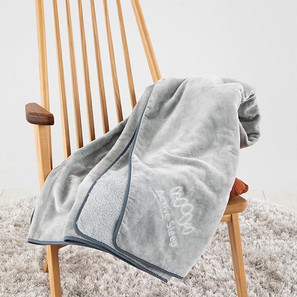 今治 タオルケット パイル シャーリング パラマウントベッド シングル グレー RE-ZJ01 日本製 綿100％ Active Sleep 140×190 洗える オールシーズン 軽量_3