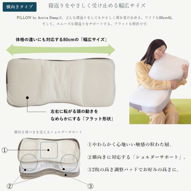 枕 PILLOW by Active Sleep 仰向けタイプ-