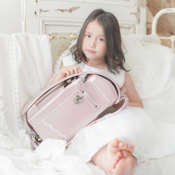 大人かわいい ランドセル フィットちゃん × ラヴニール 2027年モデル 手作り ボニータ プレミアムモデル 女の子 スライドフィット機能 日本製 シンプル レース パール_15
