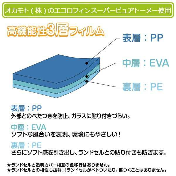 日本製 ランドセルカバー 全透明 ランドセルをまもるちゃん フチなしクリア A4フラットファイル対応 Lサイズ 無地 女の子用 男の子用の通販はau  PAY マーケット - コモドカーサ