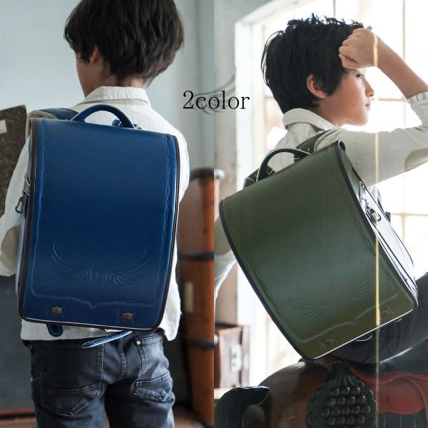 フィットちゃん ランドセル ラヴニール エンブレム 2027年 手作り 職人 コラボモデル ウイングデザイン A4フラットファイル対応 スライドフィット機能 日本製 人気 男の子 ブルー グリーン おすすめ おしゃれ ランキング_4