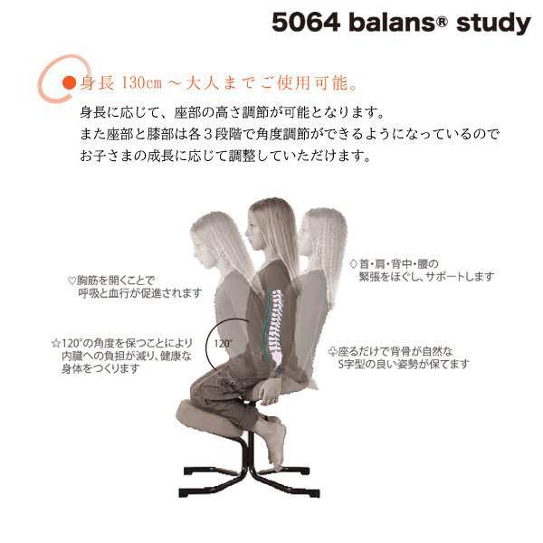 バランスチェア balans study 正規品 バランス スタディ 学習椅子