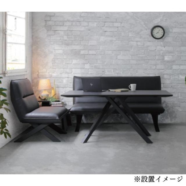 ダイニングテーブル 幅150cm クレマ CREMA 食卓 LD リビングダイニング 4人用 4人掛け 2人用 ウォールナット調 石目調 サンキ スタイリッシュ モダン メラミン天板_1
