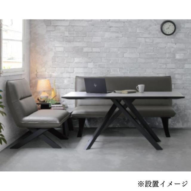 ダイニングテーブル 幅150cm クレマ CREMA 食卓 LD リビングダイニング 4人用 4人掛け 2人用 ウォールナット調 石目調 サンキ スタイリッシュ モダン メラミン天板_2