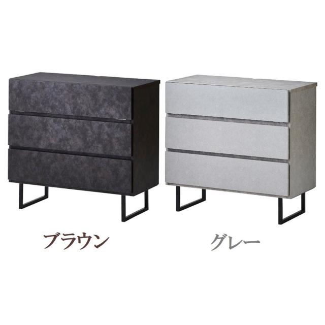 サイドボード 幅80cm 80AVチェスト テレビ台 アイアン 脚付き お掃除ロボット対応 セラミック調 スタイリッシュ デッキ収納 石目 モダン AVボード 日本製 モカ_4