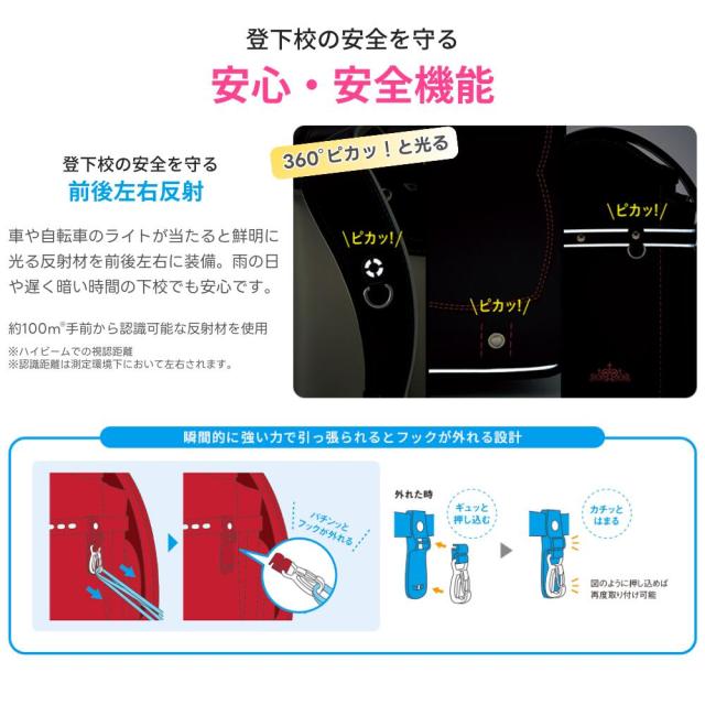ランドセル 天使のはね セイバン モデルロイヤル クラシック MR25U 男の子 女の子 日本製 6年間保証 2027 タブレット A4フラットファイル対応 軽い 背中クッション 通気性 黒 青 水色 紫 緑 紺 ブルー ネイビー パープル ブラック_7