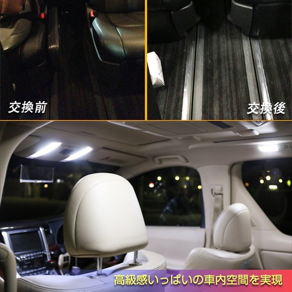 新型 セレナ C27 SERENA LED ルームランプ セット 室内灯 ホワイト 白 