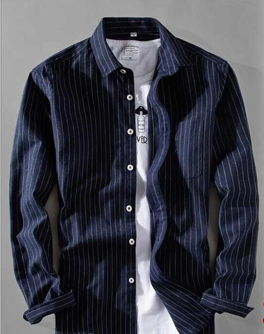 長袖 カジュアルシャツ メンズ シャツ ストライプシャツ 通勤 通学 メンズシャツ ビジネスシャツ 開襟シャツ 秋 の通販はau Pay マーケット Murasaki