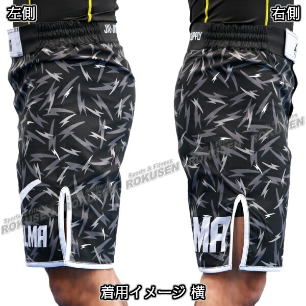 ALMA・アルマ サンダー ファイトショーツ S/M/L/XL ブラック/ブルー ALP3 バトルパンツ 格闘技パンツ 格闘技トランクス 格闘技ショーツ ファイトパンツ コンバットショーツ MMA 総合格闘技 ブラジリアン柔術