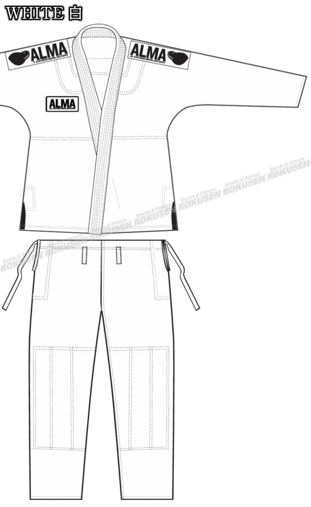 ALMA・アルマ 柔術着　SUPER NOVA　コンペティションキモノ　JU3　A0号/A1号/A2号　ブラック/ブルー/ホワイト　上下セット   柔術衣 ALMA・アルマ 柔術着 SUPER NOVA コンペティションキモノ JU3 A0号/A1