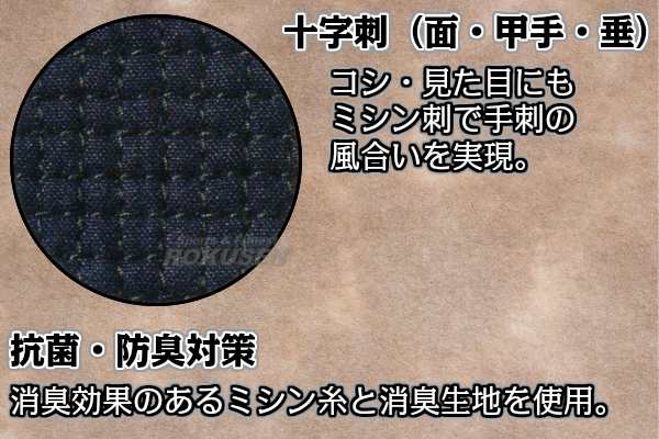 松勘】剣道防具 垂単品 活人十字刺 総人工紺革6mm十字刺 444 剣道具 MATSUKANの通販はau PAY マーケット - ろくせん