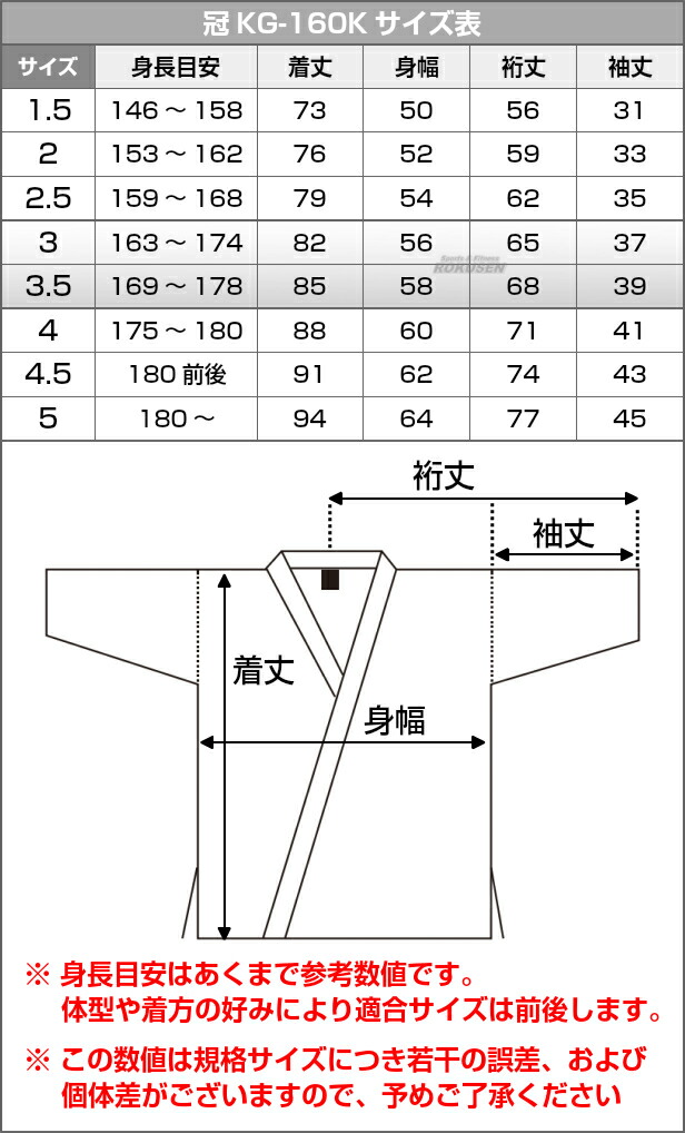 松勘 剣道着 冠 日本製実戦型剣道衣 武州正藍染 背継一重 FIT加工 KG-160K 上衣単品 4号/4.5号 剣道衣