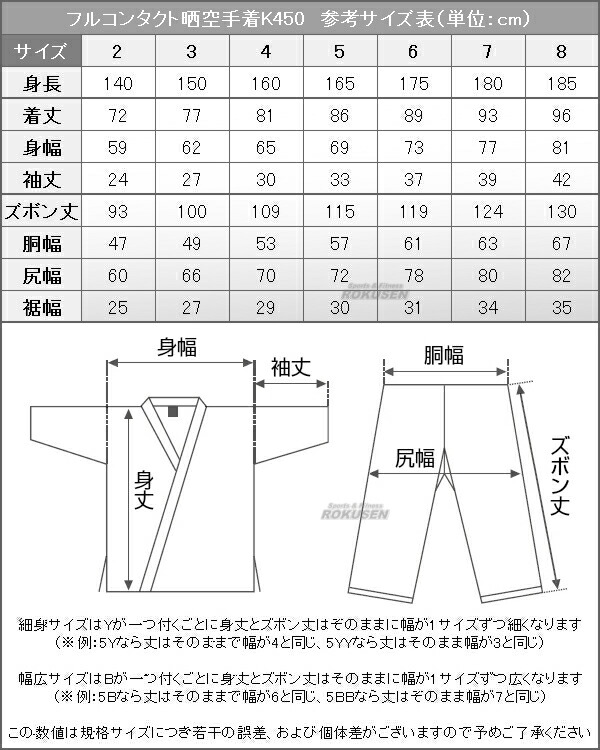 ISAMI・イサミ フルコンタクト晒空手着　K-450　上下セット（K450）  6号/7号/8号　Y体・YY体（細めサイズ）B体・BB体（太めサイズ） ISAMI・イサミ フルコンタクト晒空手着 K-450 上下セット（K450） 6号/7号/