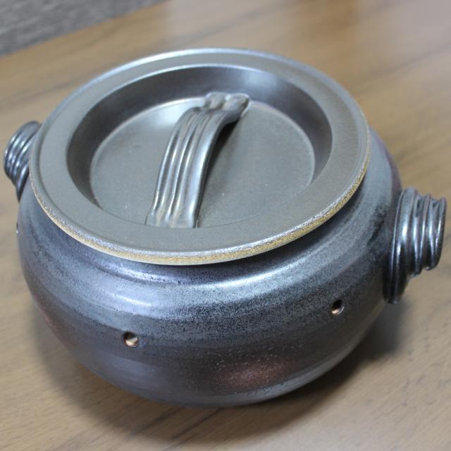 焼き芋焼き器 焼き芋メーカー 焼き芋鍋 焼き芋機 焼き芋器 家庭用 直火用 ねっとり ホクホク ほっかほっか石焼いも 石焼き芋鍋 壺 つぼ 砕石2袋付き 萬古焼 四日市 千陶千賀陶器 日本製_12