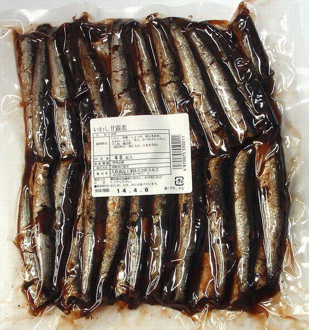 大島食品】【学校給食】国内産いわし甘露煮 40尾(10002250)の通販は