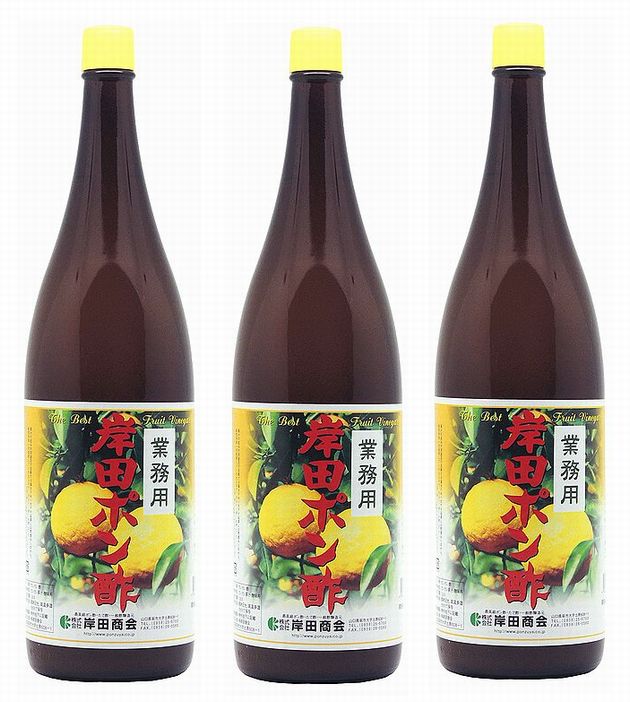 【山口県】岸田ポン酢　橙酢　1800ｍｌＸ６本【萩市土原】【岸田商会】【業務用】(10002082)