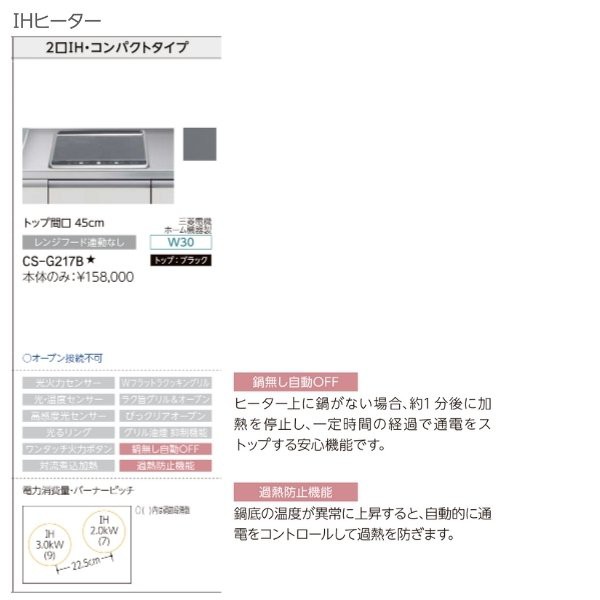 システムキッチン リクシル シエラS 壁付I型 開き扉プラン ウォール