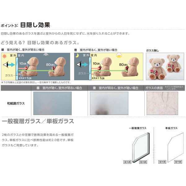 二重窓 内窓 インプラス 4枚建引き違い窓 和紙調単板ガラス3mm組子付