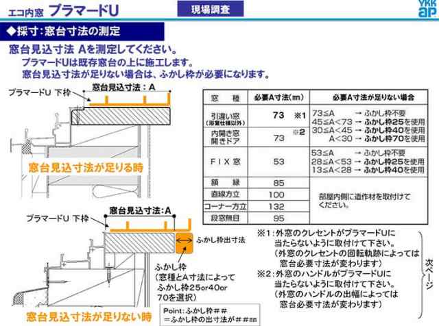 YKKAPプラマードU 引き違い窓[浴室仕様] ユニットバス納まり[複層