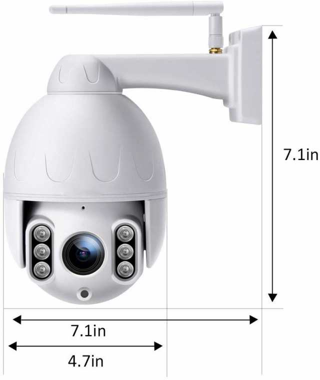 監視カメラ Wifi 屋外 カメラ 防犯 0万画素 360度 4倍ズーム 50mまで 暗視撮影 防水 双方向 音声通信 動体検知 警報通知 日本語アプリ の通販はau Pay マーケット 島津雑貨屋