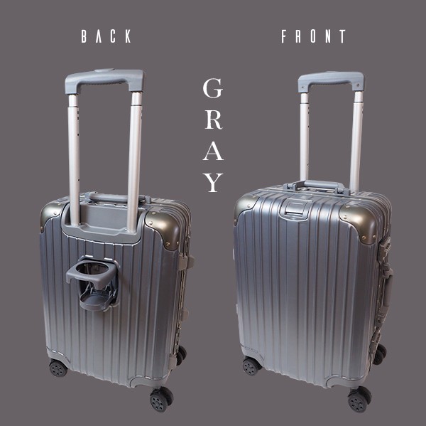 スーツケース アルミフレーム 多機能 Sサイズ キャリーケース ドリンク
