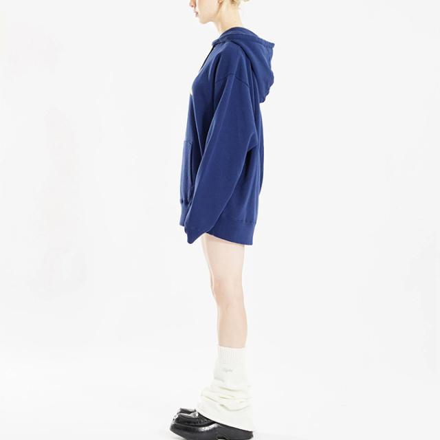 HIGH 売れ筋商品|||ハイ パーカー・スウェットシャツ アウター レディース Sweatshirts Blue X-girl パーカー STAR LOGO ZIP UP HOODIE レディース
