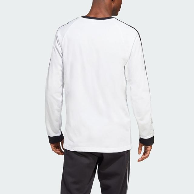 アディダス 長袖 Lサイズ ロン Tシャツ スリーストライプスT 白 adidas Originals - アディダス Lサイズ 長袖 Tシャツ スリー
