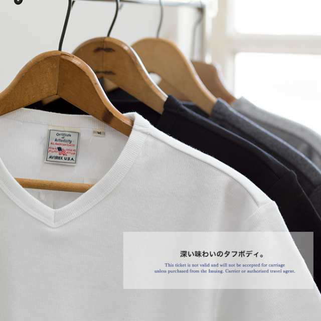 AVIREX アビレックス 】 無地 リブVネック・デイリー半袖 Tシャツ 617351 6143501 / トップス ショートスリーブ アビレックス  avirexの通販はau PAY マーケット - JEANS STATION au PAY マーケット店