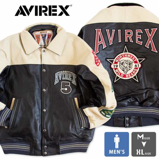 「 AVIREX アビレックス 」 スタジアム ジャケット ワイルド ベアーズ STADIUM JACKET WILD BEARS 7833950013 783-3950013 / アヴィレッ