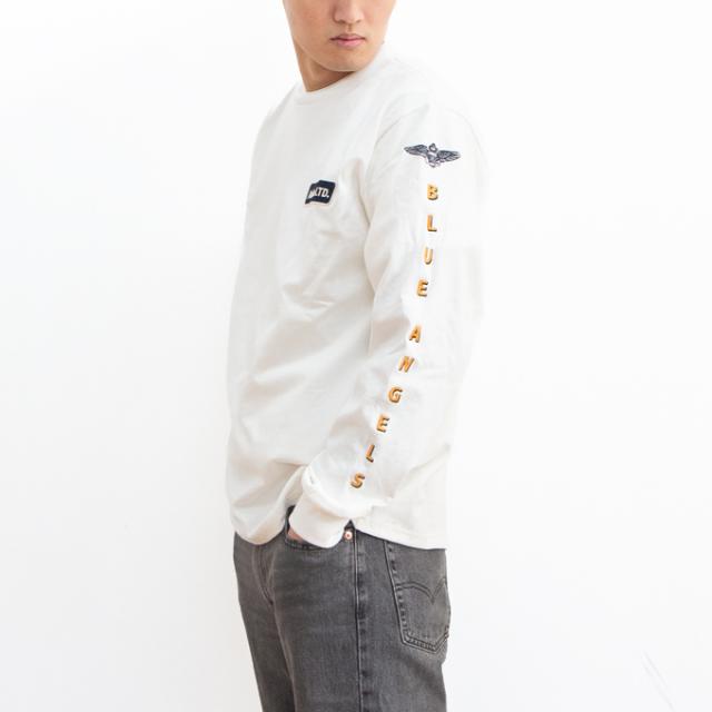 AVIREX アビレックス 長袖 Tシャツ エンブロイダリー ザ ブルーエンジェル LONG SLEEVE T-SHIRT EMBROIDERY THE BLUE ANGELS 783-4130010 7834130010 AVIREX アビレックス 」 長袖 Tシャツ エンブロイダリー ザ