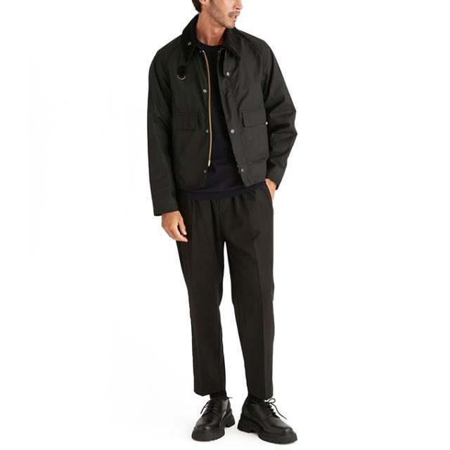 Barbour バブアー Spey Jacket スペイ ジャケット ウール 黒 【公式通販】