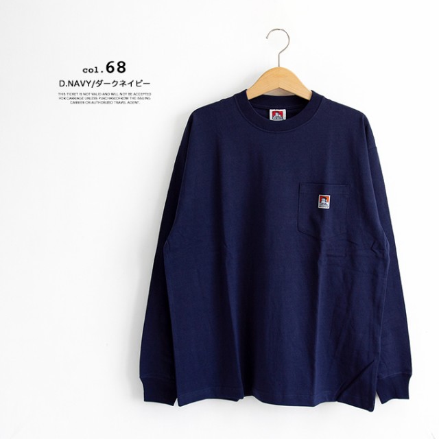 BEN DAVIS ベンデイビス 」 BEN'S POCKET BIG L/S TEE ポケット ビッグ