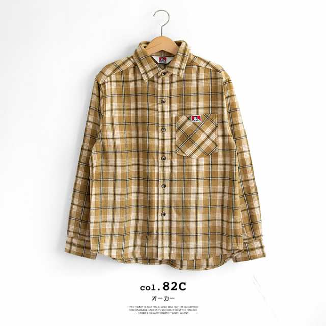 BEN DAVIS ベンデイビス 」 チェック ネル L/S シャツ 23780028 / 長袖