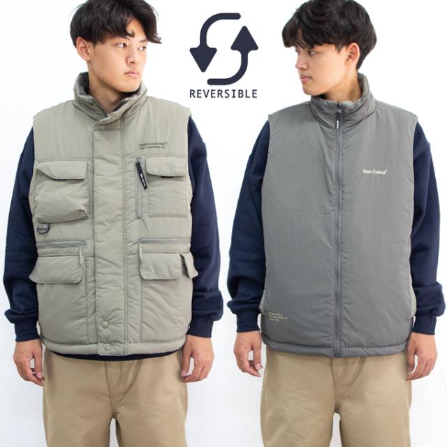 BEN DAVIS ベンデイビス RV FISHING PUFFER VEST リバーシブル